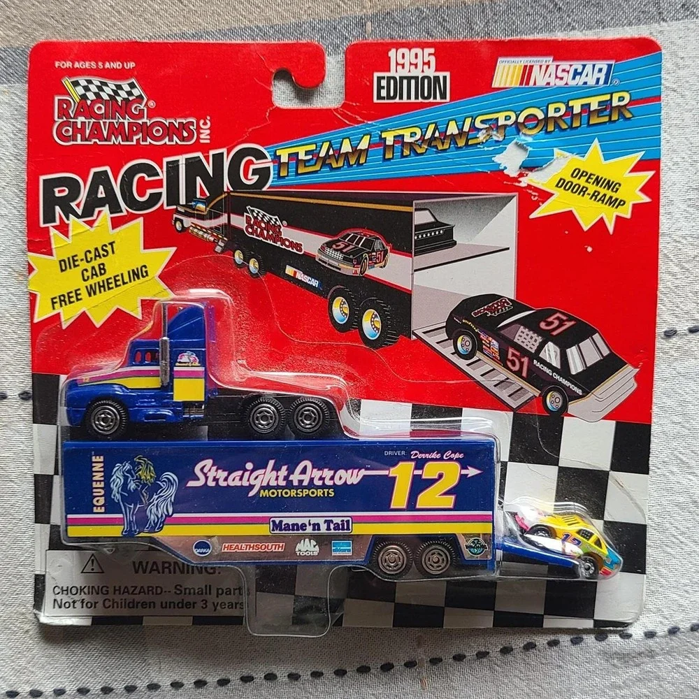 Racing Champions 1995 NASCAR Team Transporter with opening door ramp